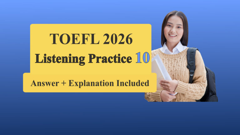 TOEFL Listening Practice 10