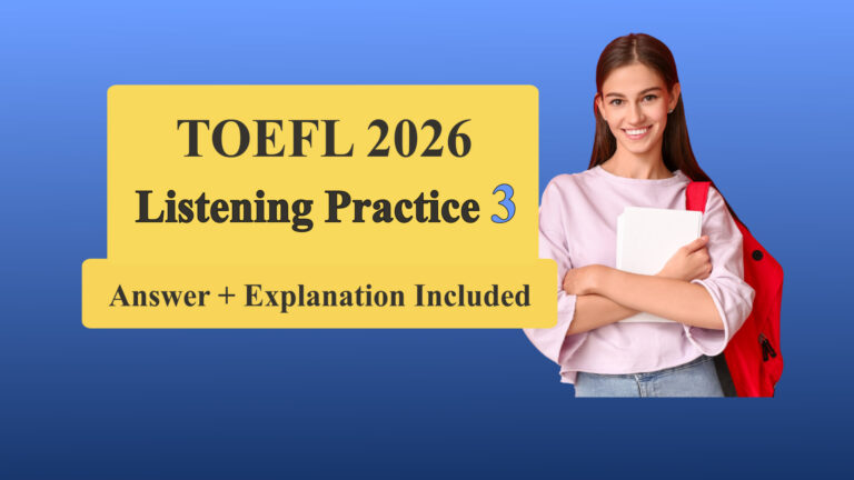 TOEFL Listening Practice 3