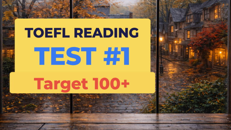 TOEFL Reading Practice Test 1